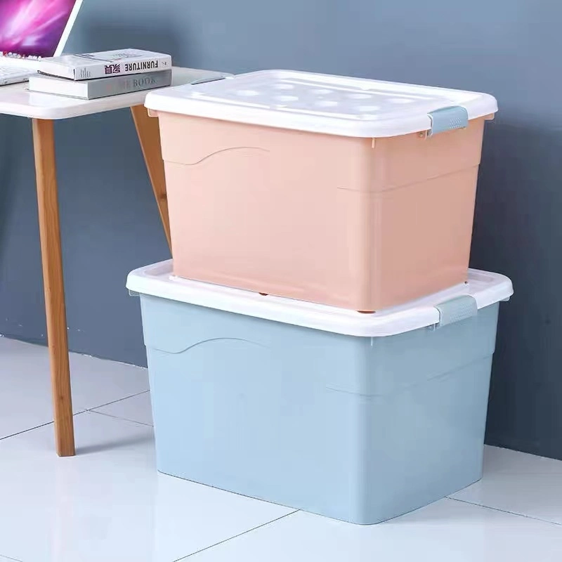 Eighty Liter Storage Box Large Size Storage Box Organizing Box Dormitory Household Loading Clothes Clothing Storage Box Toys Plastic Box