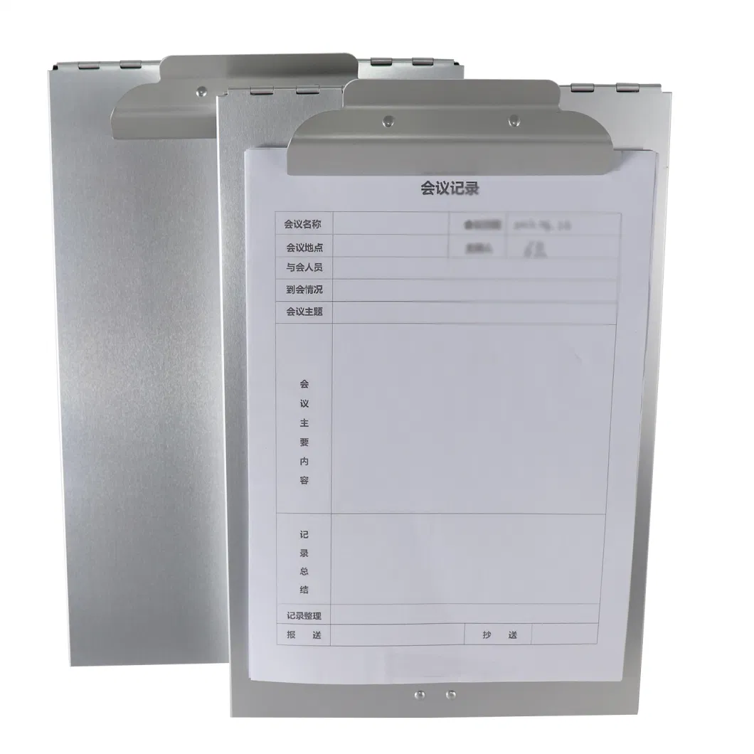 Heavy Duty Storage Form Paper Holder Double Layer Folder High Capacity Metal Clipboard Storage Box