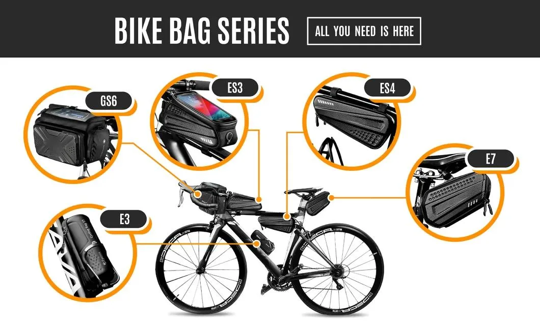 Waterproof Large Capacity EVA Hard Shell Scooter Storage Front Hanging Bag Bike Handlebar Bag